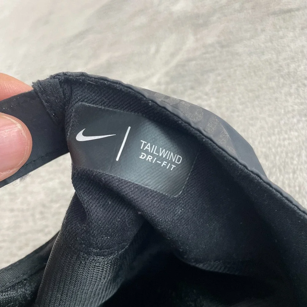 Nike Tailwind Ghost Flash Hat Black AOP Strapback Running‎ Cap All Over Print